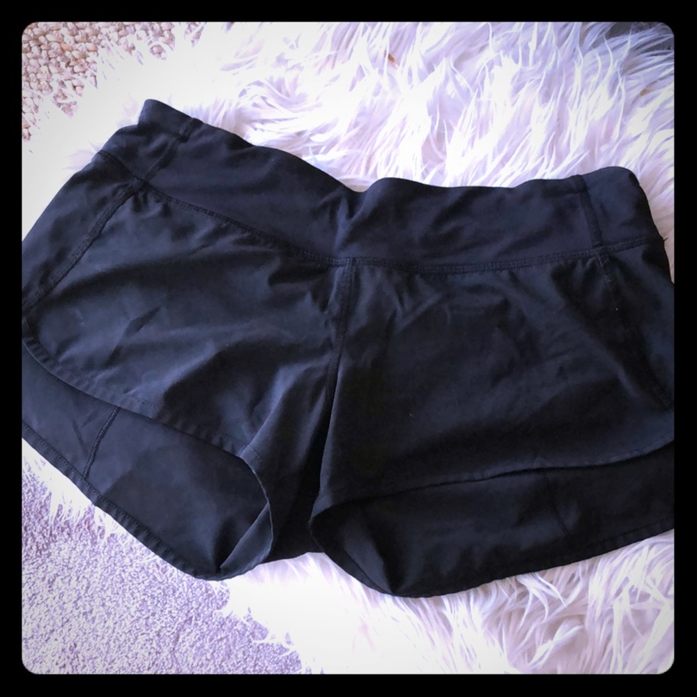 Black Lululemon Speed Shorts